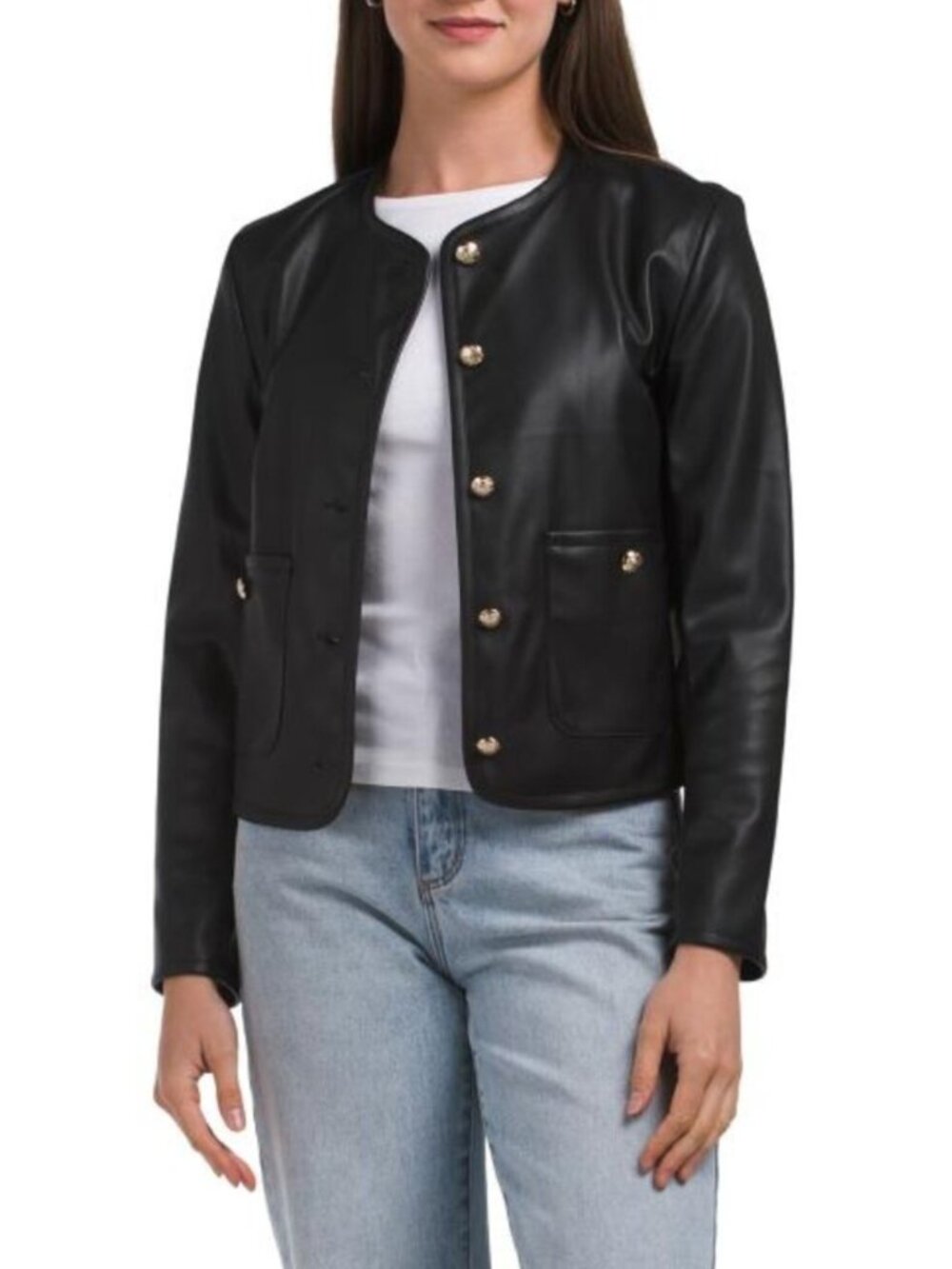 JUDE CONNALLY Made In Usa Faux Leather Hope Jacket